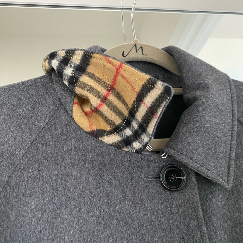 NWT Burberry Gray Cashmere Dayrell Coat sz US 6
